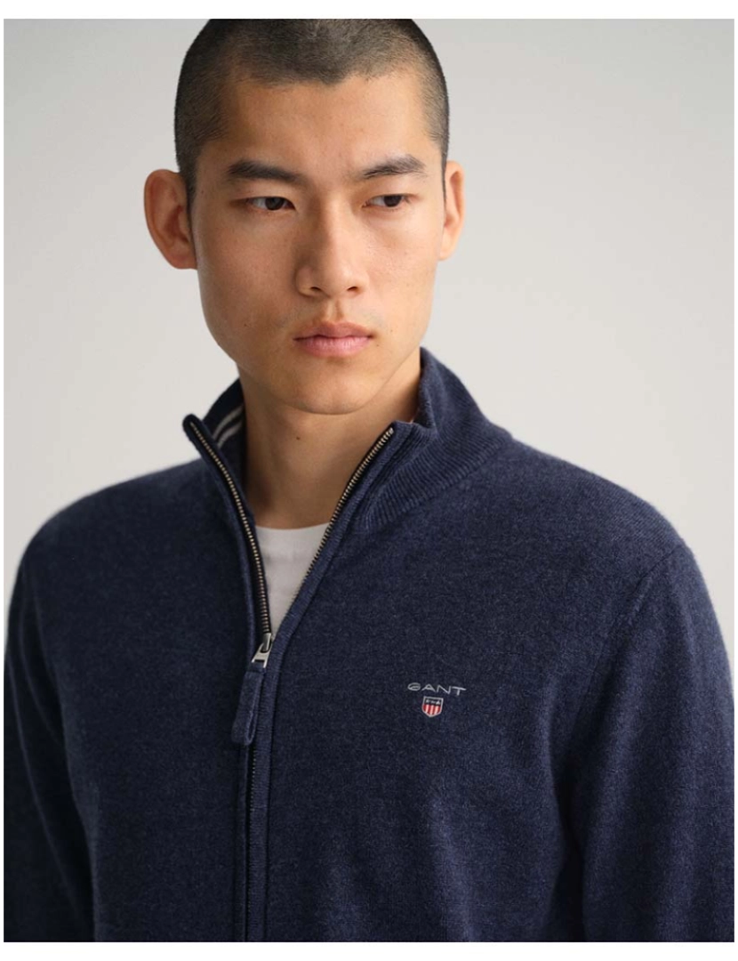 imagem de Cardigan Homem Azul Navy Escuro4