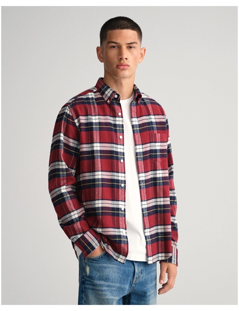 Gant - Camisa de Homem Vermelho