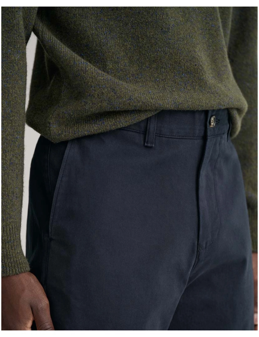 imagem de Calças Chino Homem Azul Navy4