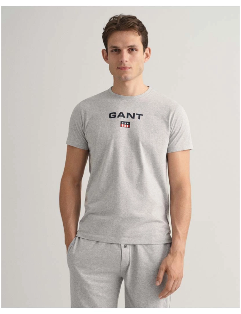 Gant - T-Shirt Pijama Homem Cinza