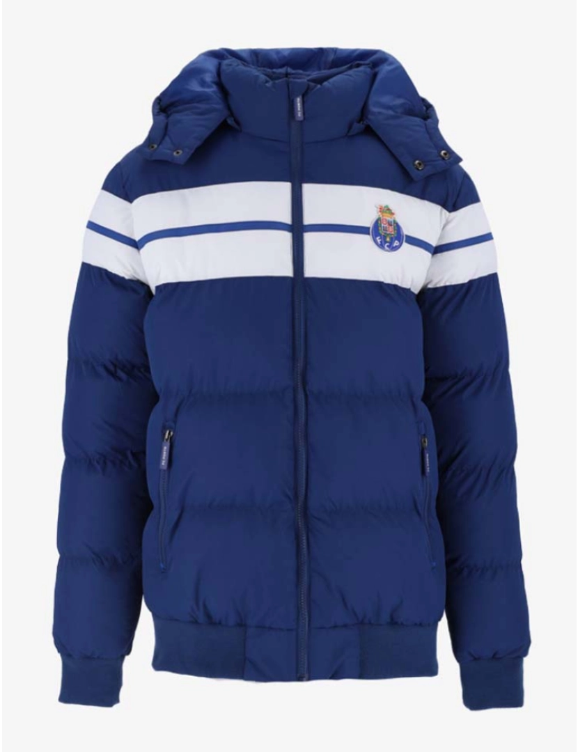 FCPorto - Puffer Azul e Branco Adulto Logo