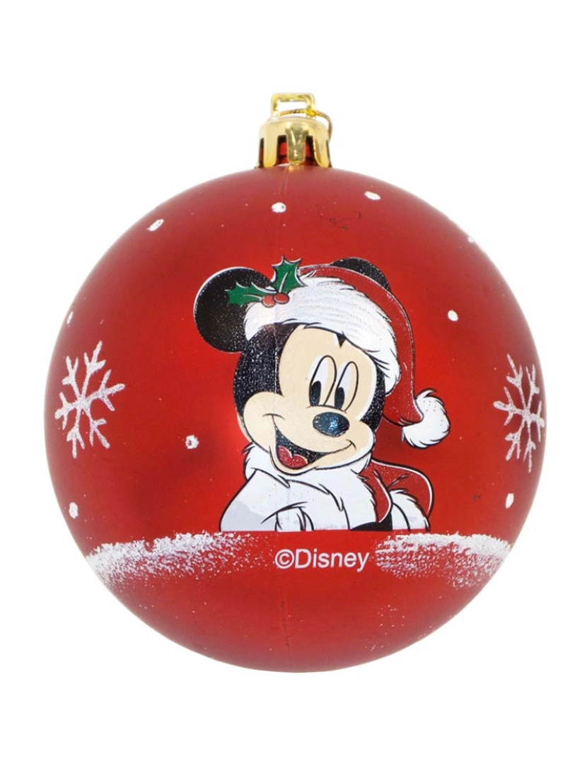 imagem de Bola de Natal Mickey Mouse Happy smiles 10 un Vermelho Plástico Ø 6 cm4