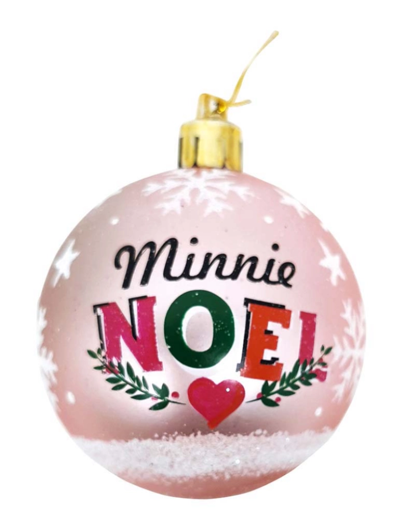 imagem de Bola de Natal Minnie Mouse Lucky 10 un Rosa Plástico Ø 6 cm4