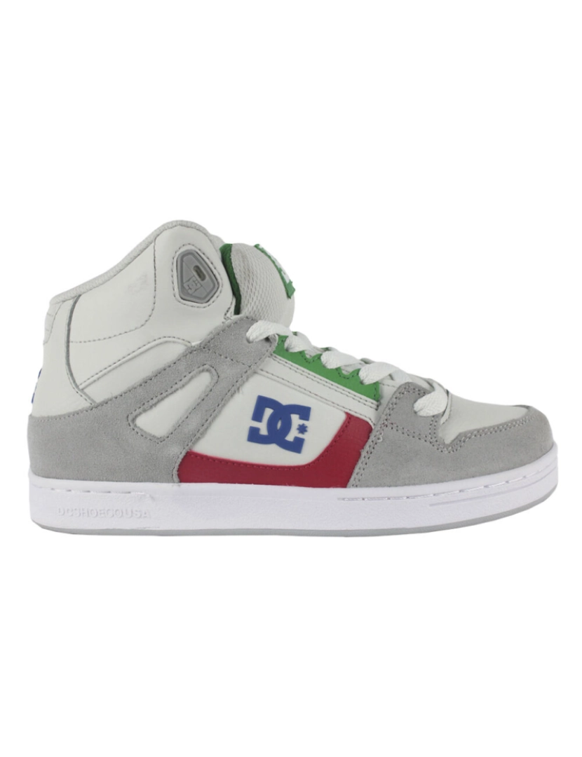 DC Shoes - Dc sapatos puros Hightop Adbs100242 Greygreygreen (Xssg)