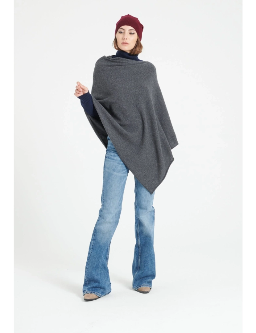 Studio Cashmere 8 - Lilly 9 Poncho Col V 100% Caxemira