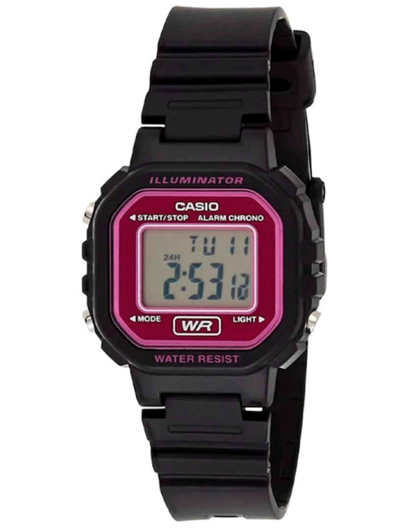 imagem de Casio La-20wh-4adf Reloj Digital Para Mujer Caja De Resina Esfera Color Rosa1