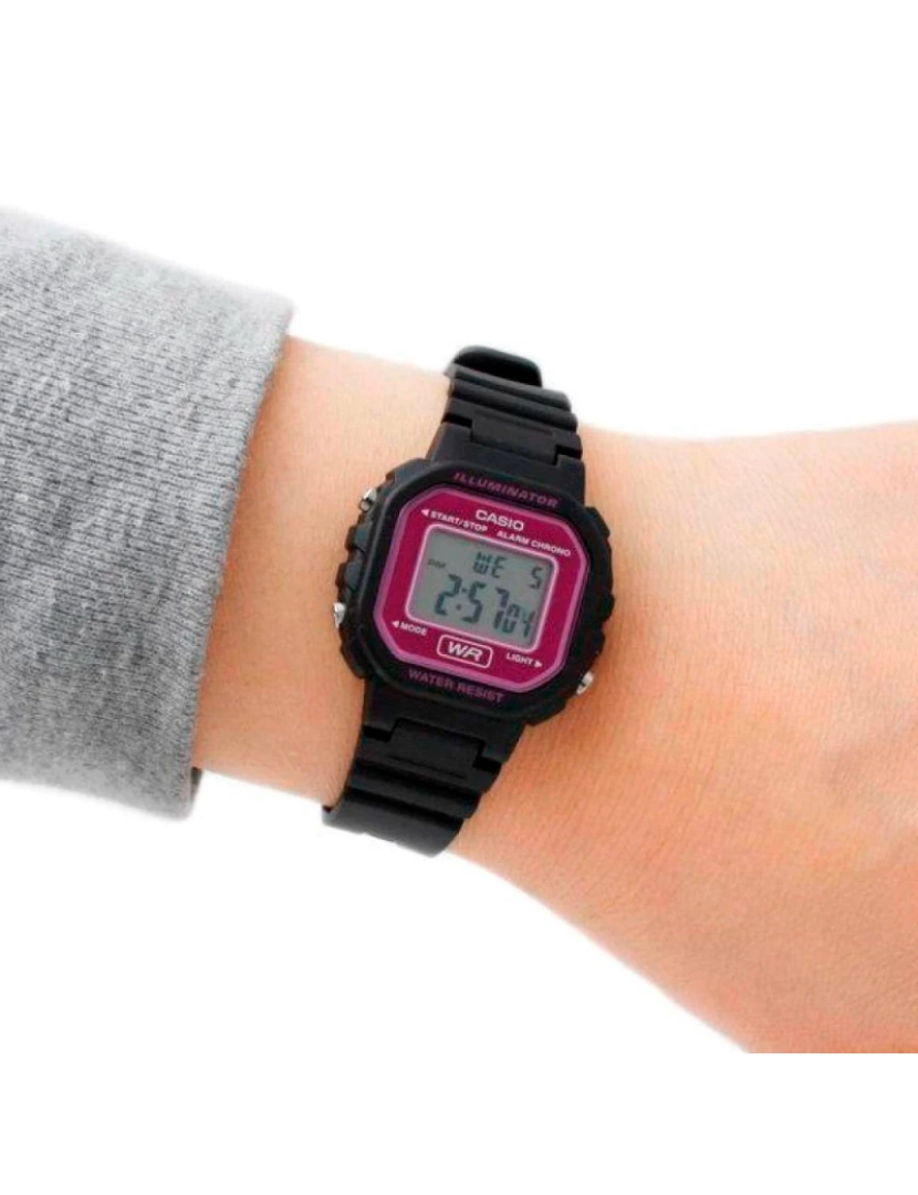 imagem de Casio La-20wh-4adf Reloj Digital Para Mujer Caja De Resina Esfera Color Rosa2