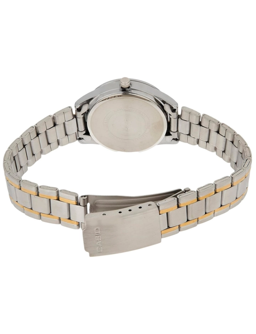 imagem de Casio Ltp-v005sg-7audf Reloj Analógico Para Mujer Caja De Metal Esfera Color Blanco3