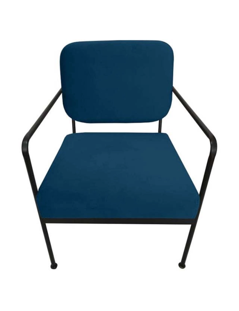 It - Cadeira Poliester Metal Azul 