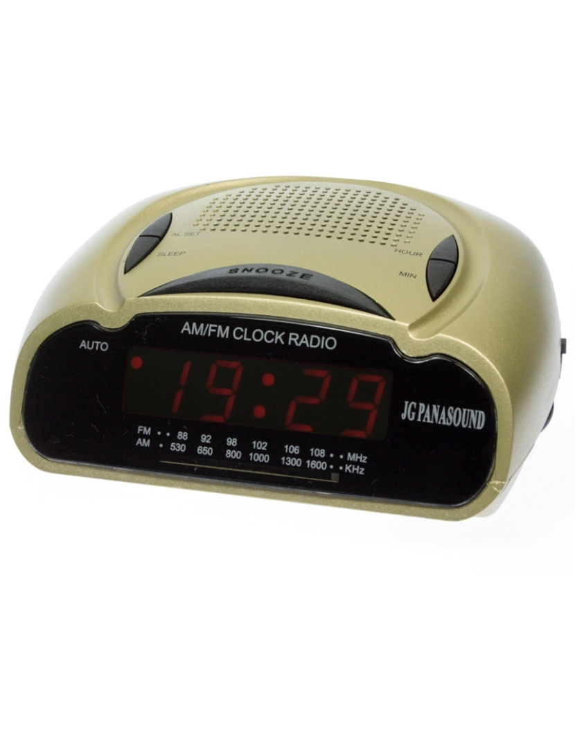 Jg Panasound - Jg Panasound Cf-786-g Despertador Radio Reloj Digital Unisex Caja De Plástico Esfera Color Negro