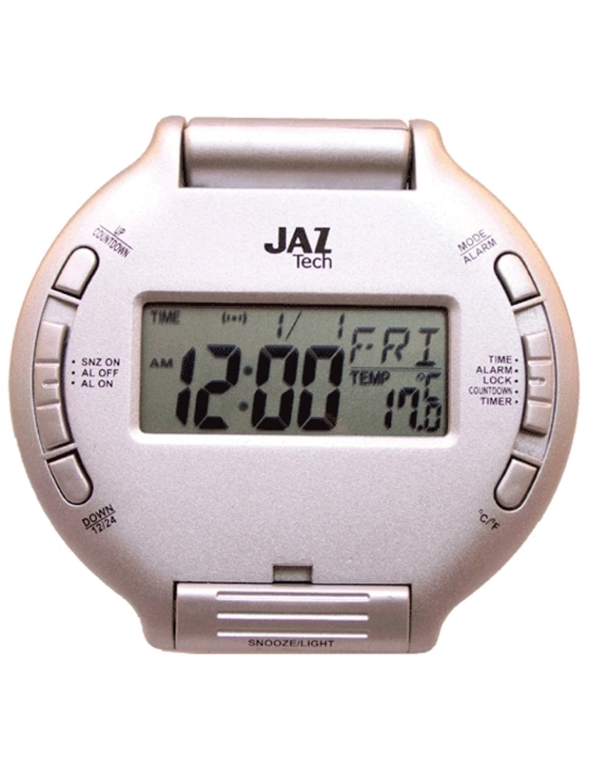 Jaz - Jaz Jaz-g-9044 Despertador Digital Digital Unisex Caja De Plástico Esfera Color Gris