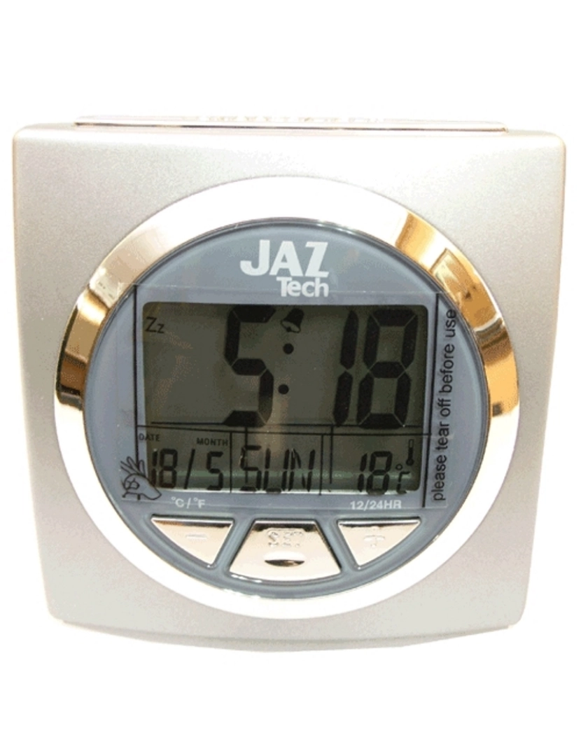 Jaz - Jaz Jaz-g-9063 Despertador Digital Digital Unisex Caja De Plástico Esfera Color Gris