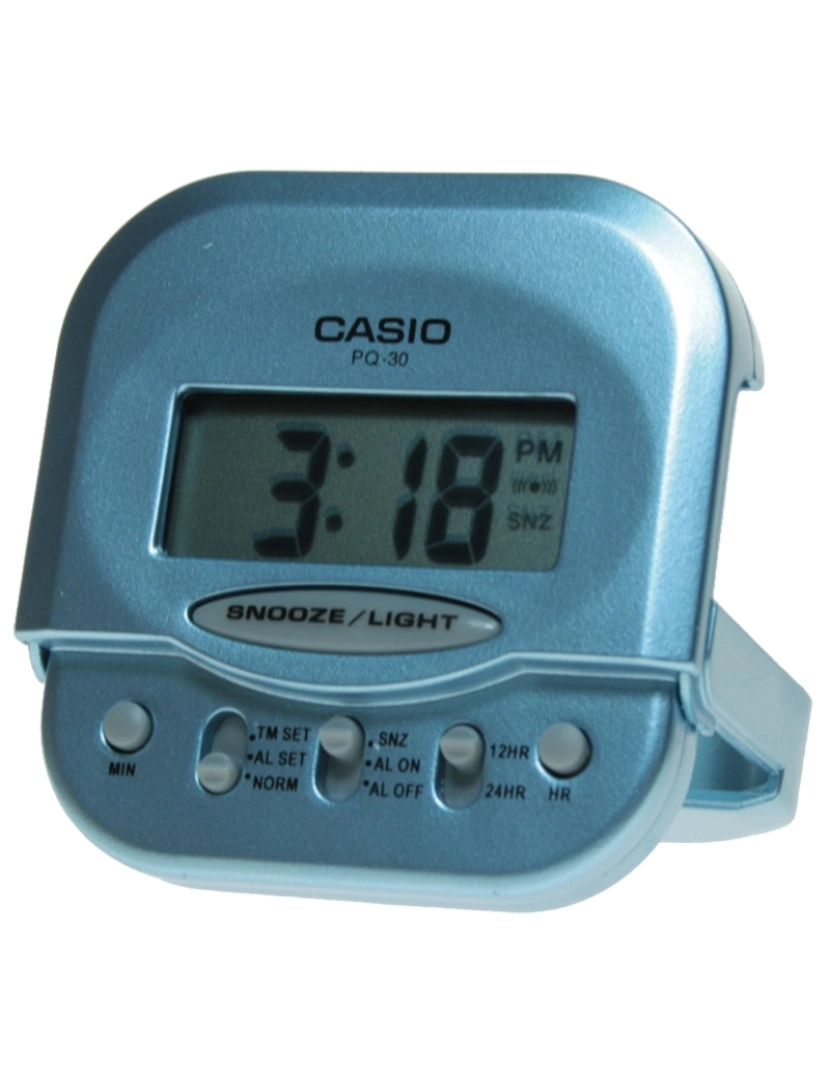Casio - Casio Pq-30-2df Despertador Digital Digital Unisex Caja De Plástico Esfera Color Gris