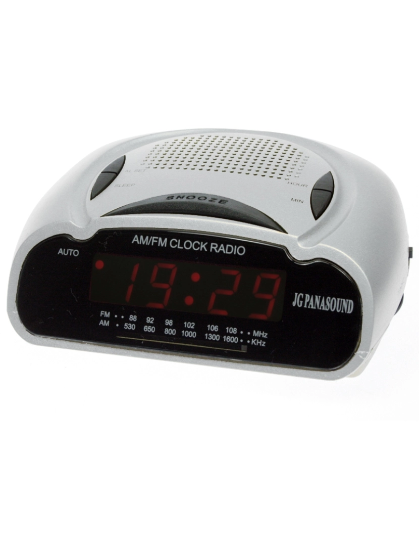 Jg Panasound - Jg Panasound Cf-786-1 Despertador Radio Reloj Digital Unisex Caja De Plástico Esfera Color Negro
