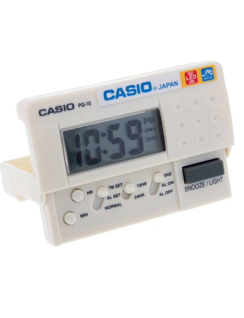Casio - Casio Pq-10-7r Despertador Digital Digital Unisex Caja De Plástico Esfera Color Gris