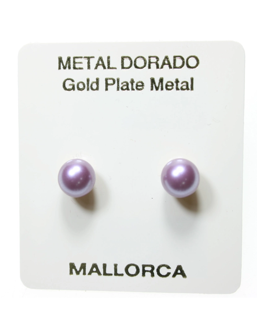 imagem de Pendientes Perlas Mallorca P.berenjena 7mm. Pm-730072