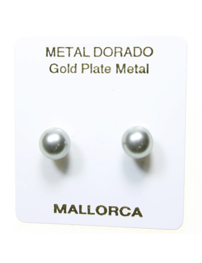 imagem de Pendientes Perlas Mallorca P.gris 8mm. Pm-730882