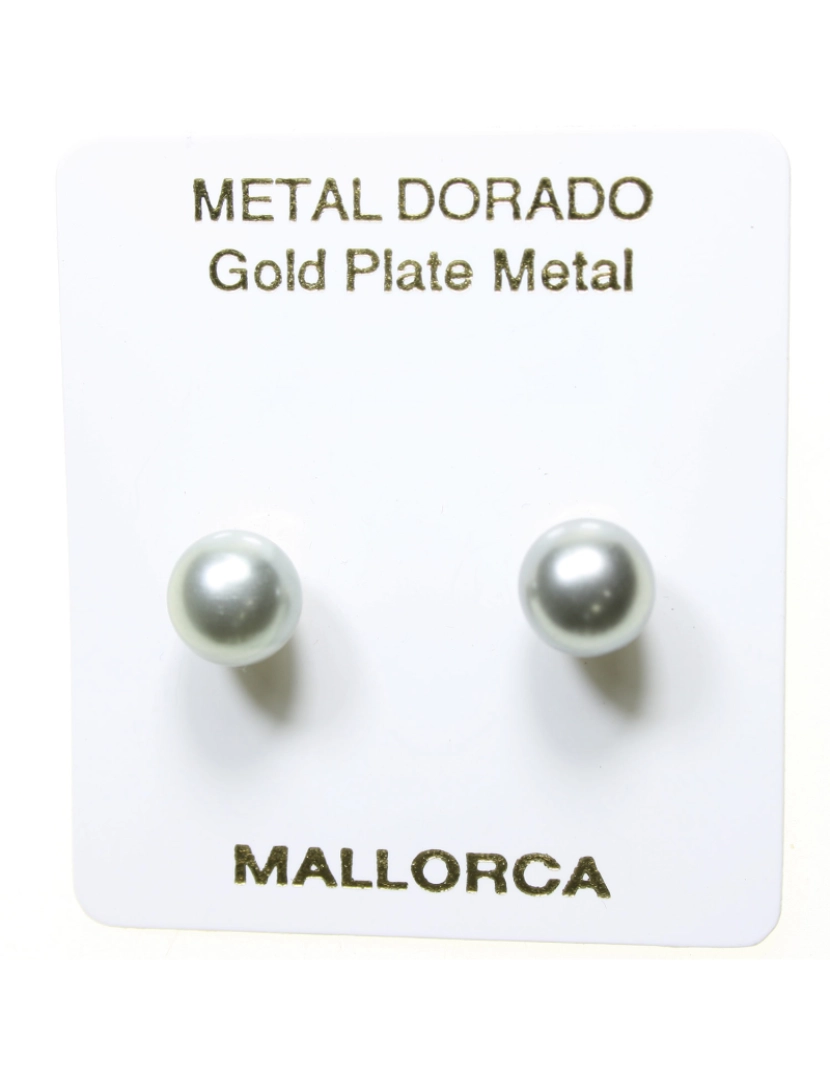 imagem de Pendientes Perlas Mallorca P.gris 8mm. Pm-730782