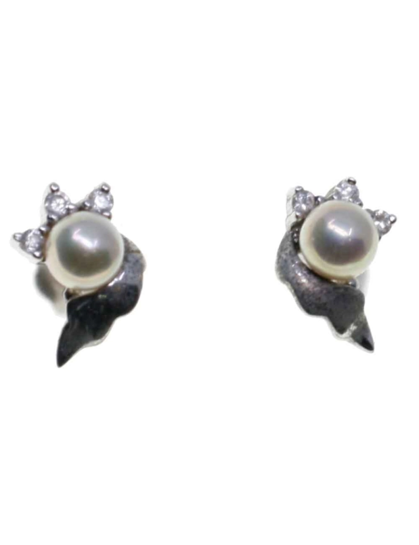 imagem de Pendientes Orquidea 60882 Perlas Plata1