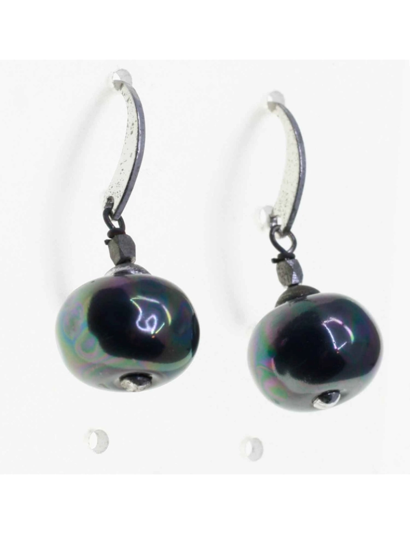 imagem de Pendientes Orquidea 72133 Perla Plata2