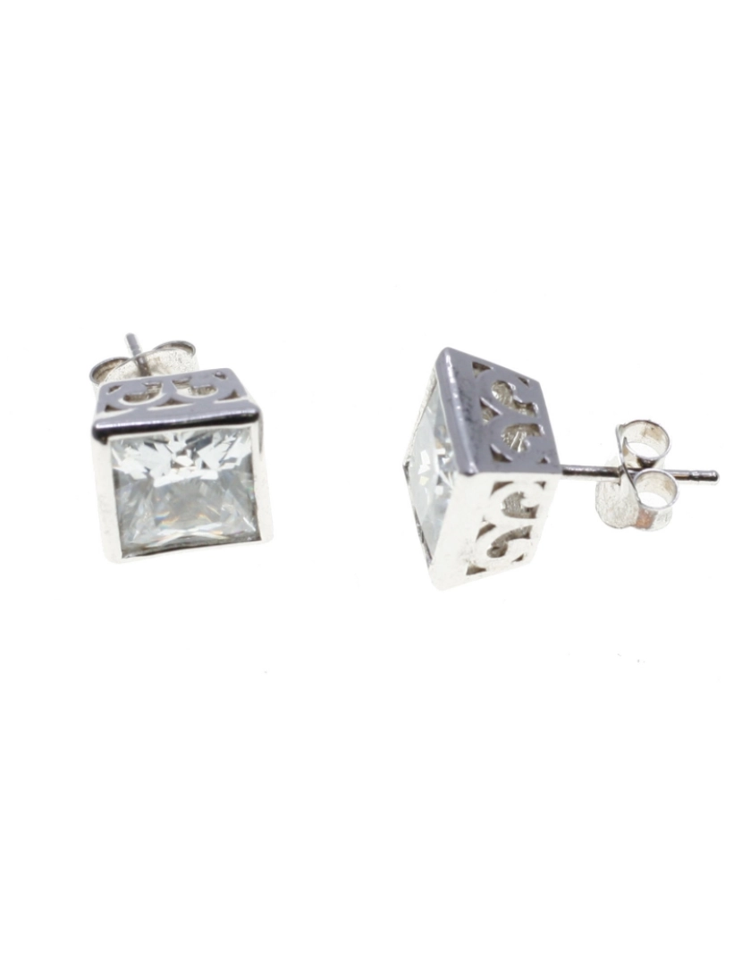 imagem de Pendientes Plata Cuadrados 925 Bantu2