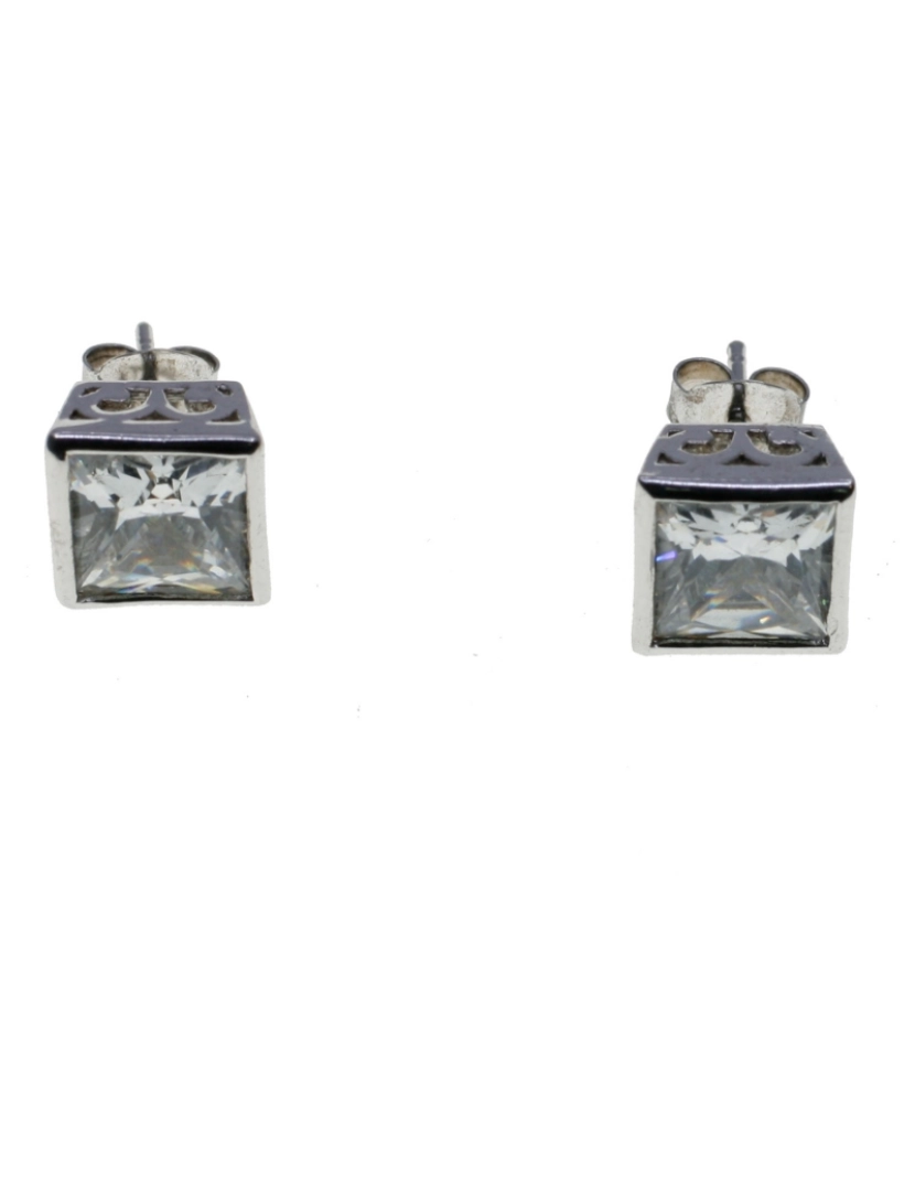 imagem de Pendientes Plata Cuadrados 925 Bantu3