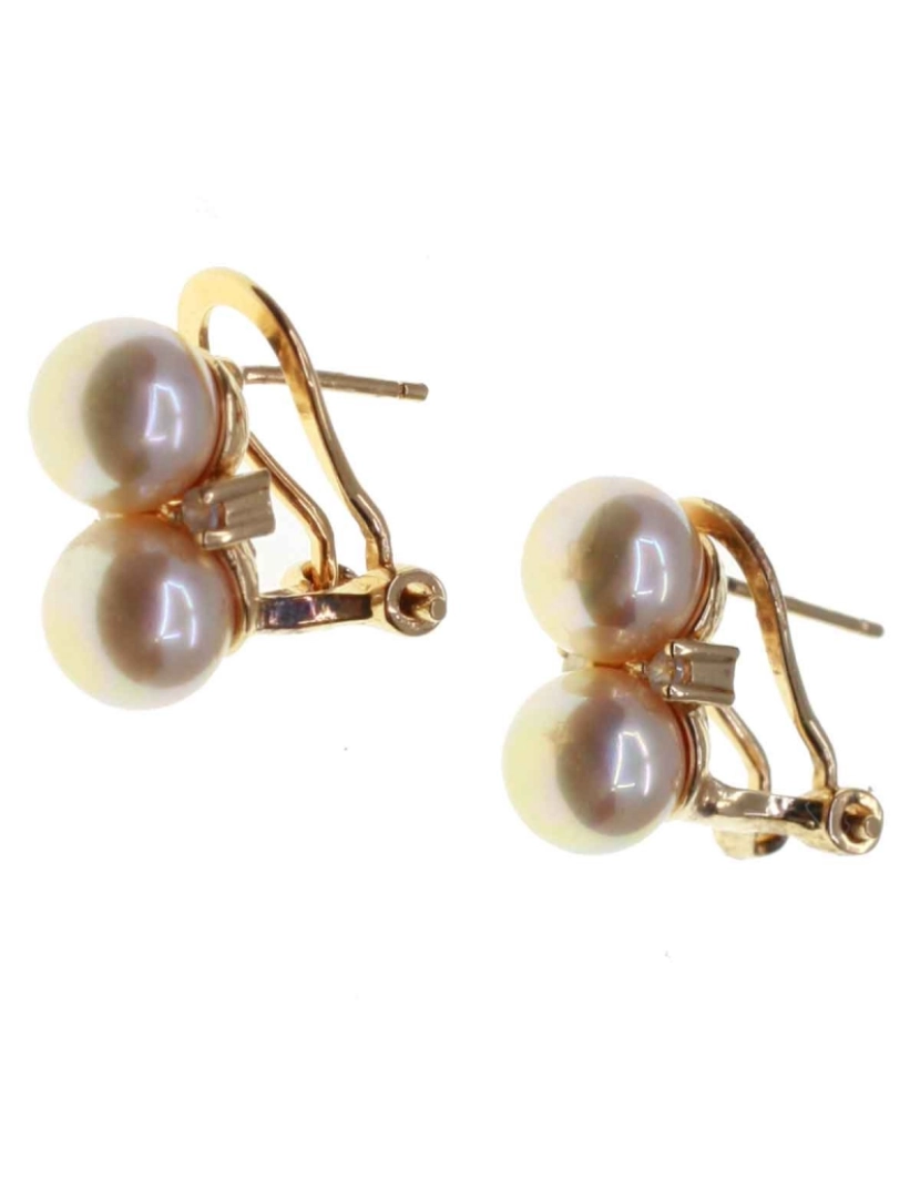 imagem de Pendientes Orquidea 60929 Perlas Chapado1