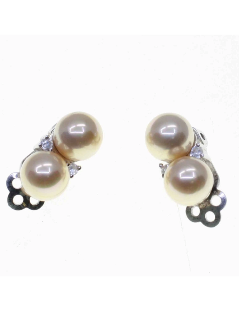 imagem de Pendientes Orquidea 39984 2 Perlas Plata2