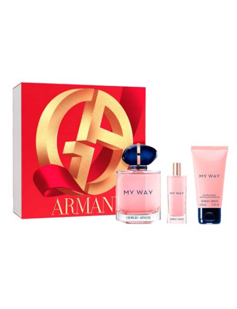 Armani - Set My Way Edp 90Ml+Body 50Ml+Mini 15Ml