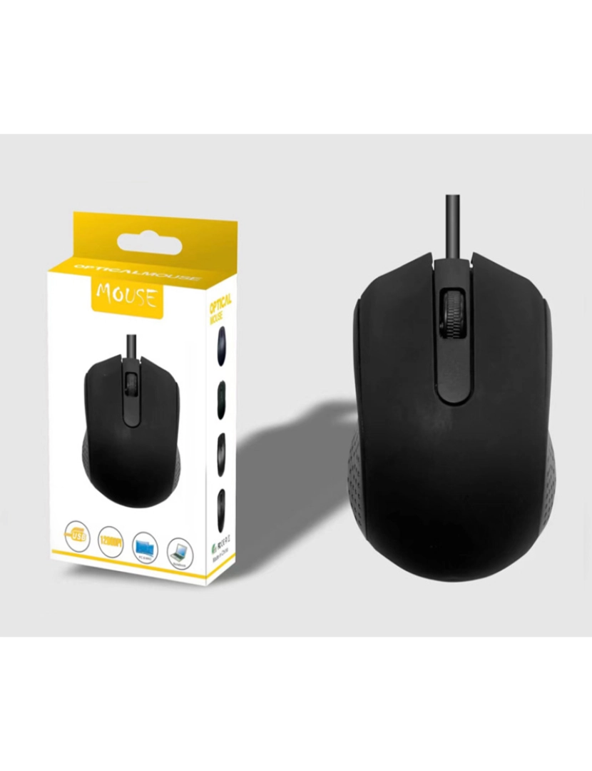 imagem de DAM Mouse com fio Cor: Preto4