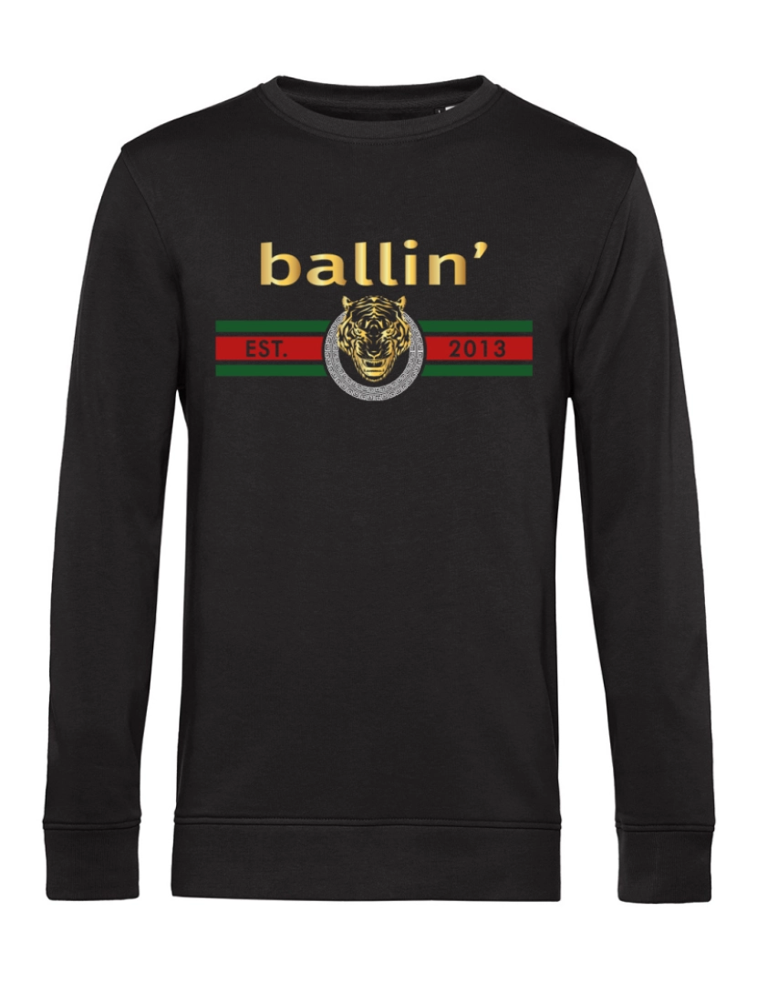 imagem de Ballin Est. 2013 Tiger Lines Sweater Negro1