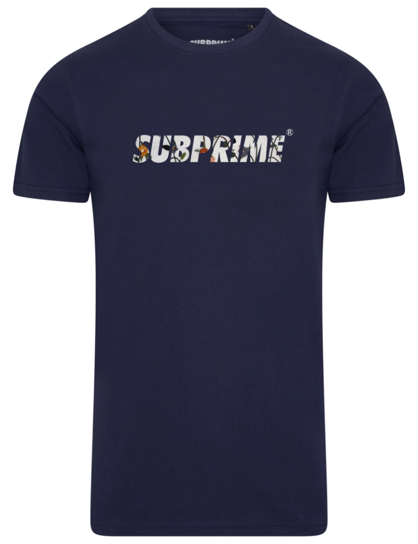 Subprime - Subprime Shirt Flower Navy Azul