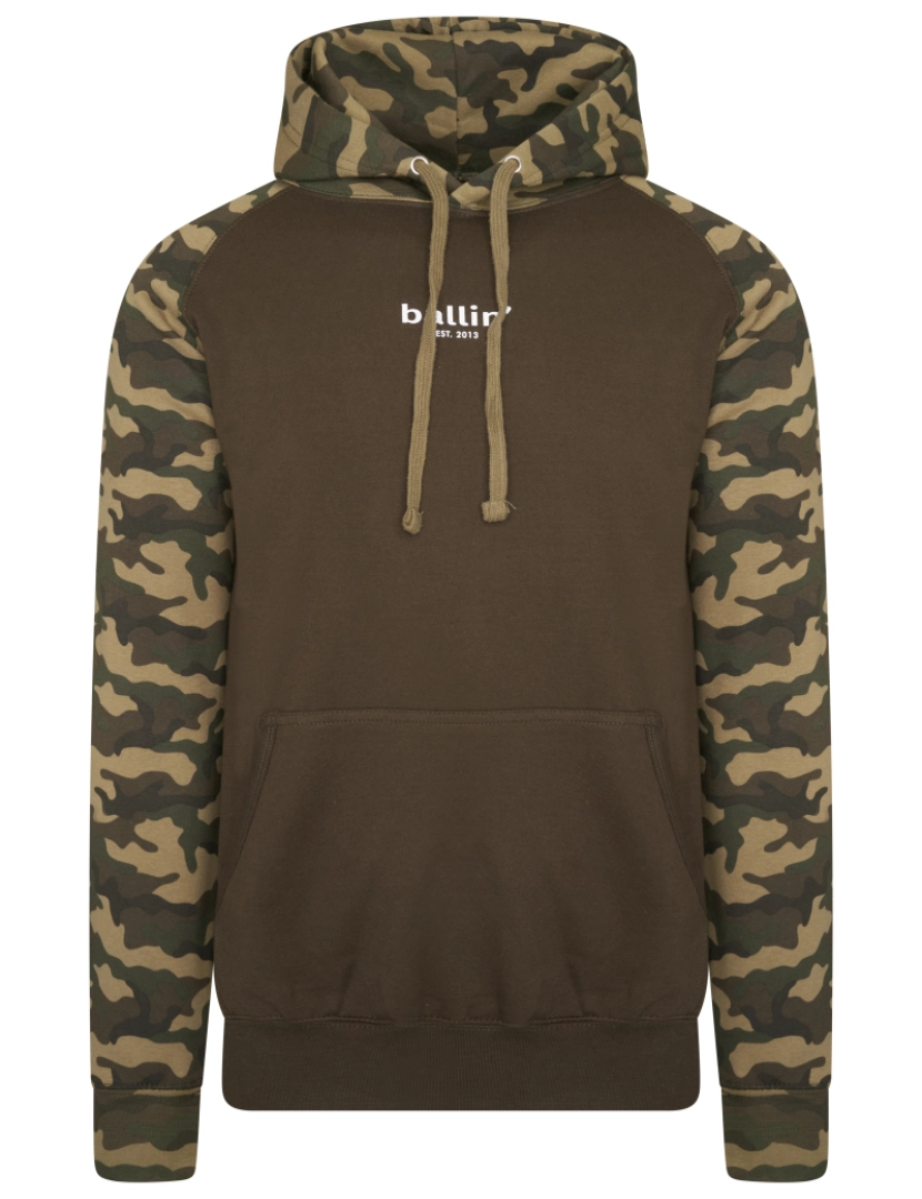 Ballin Est. 2013 - Ballin Est. 2013 Small Logo Hood Camo Verde