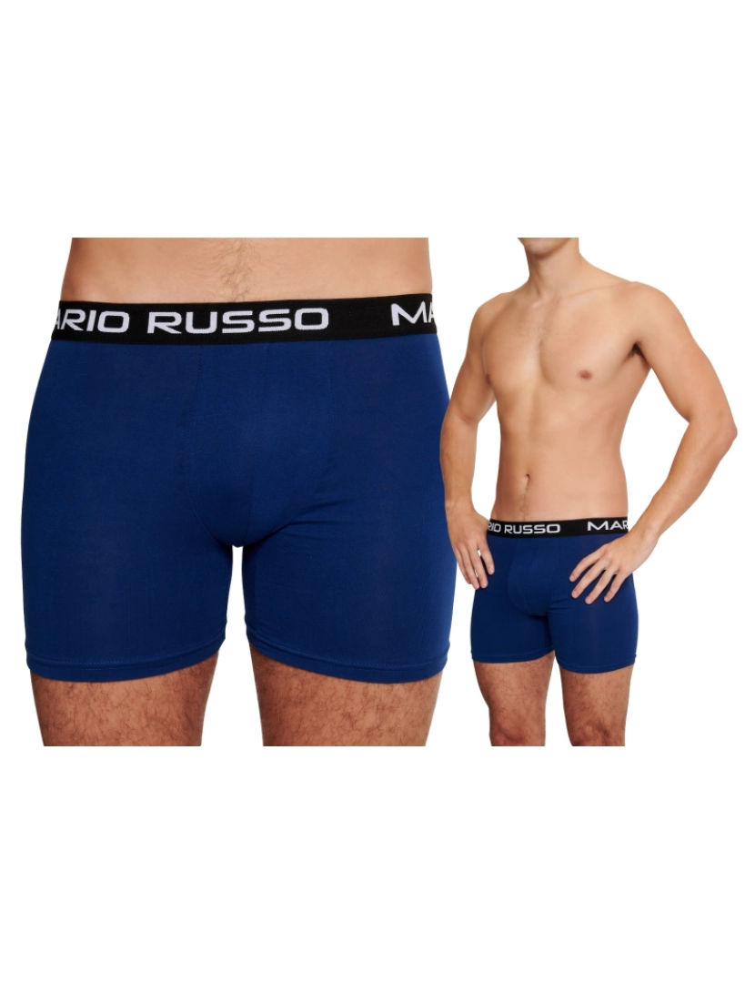 imagem de Mario Russo 10-Pack Basic Boxers Azul4