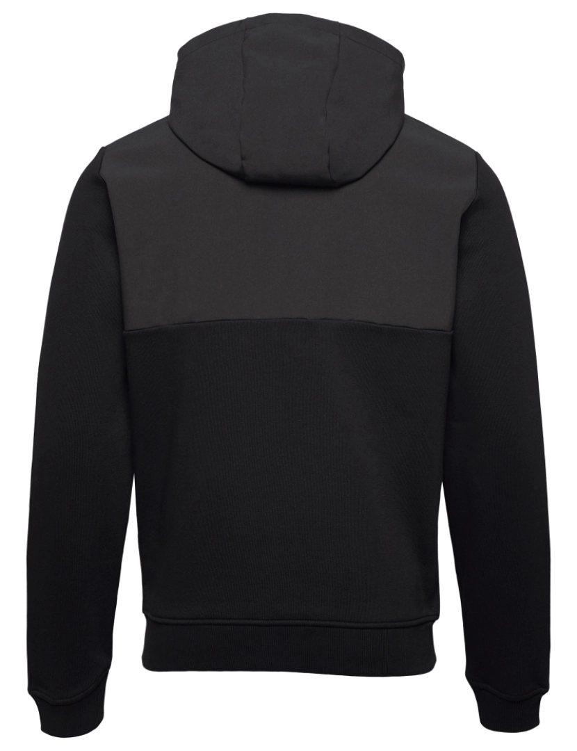 imagem de Lyle & Scott Softshell Jersey Zip Hoodie Negro3