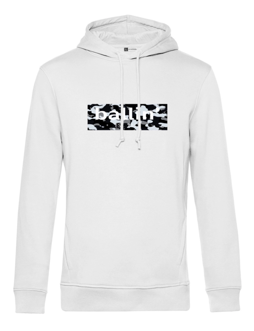 imagem de Ballin Est. 2013 Camo Block Hoodie Branco1