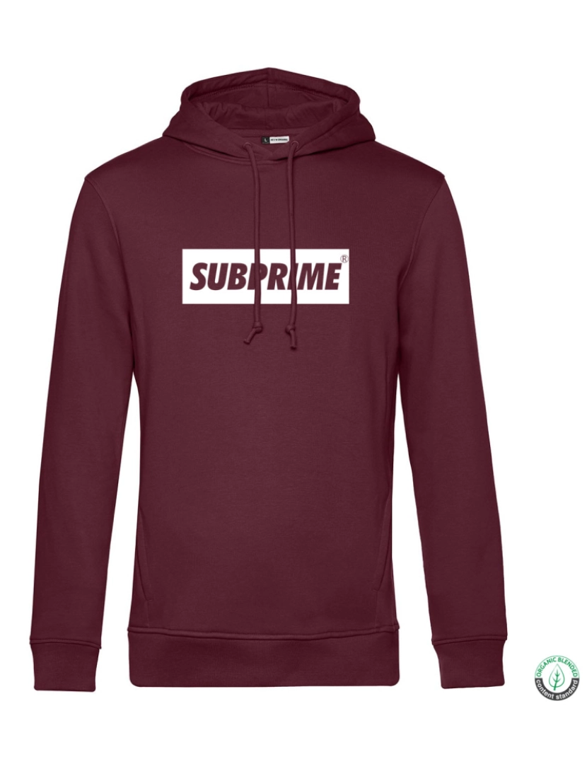 imagem de Subprime Hoodie Block Burgundy Vermelho1