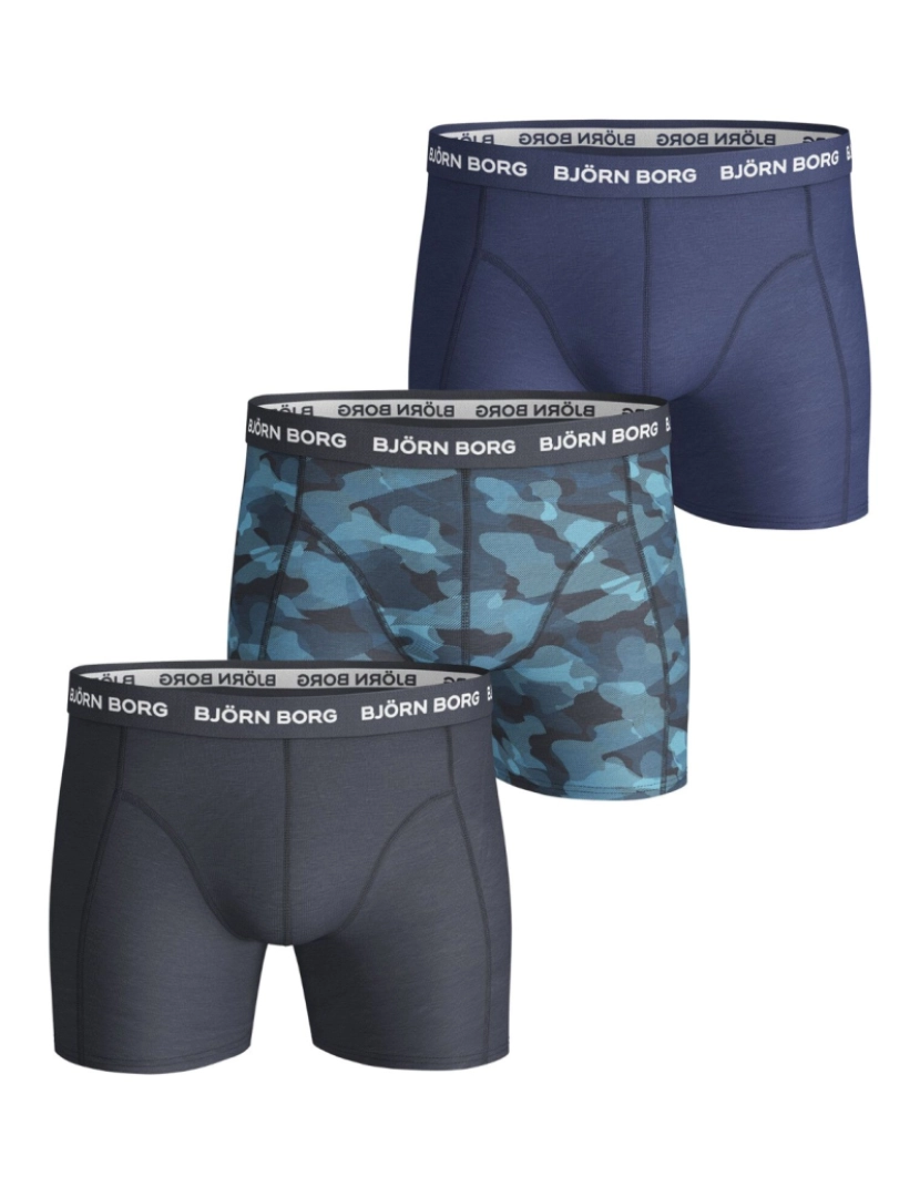 imagem de Björn Borg 3-Pack Boxers Total Eclipse Shade Azul2