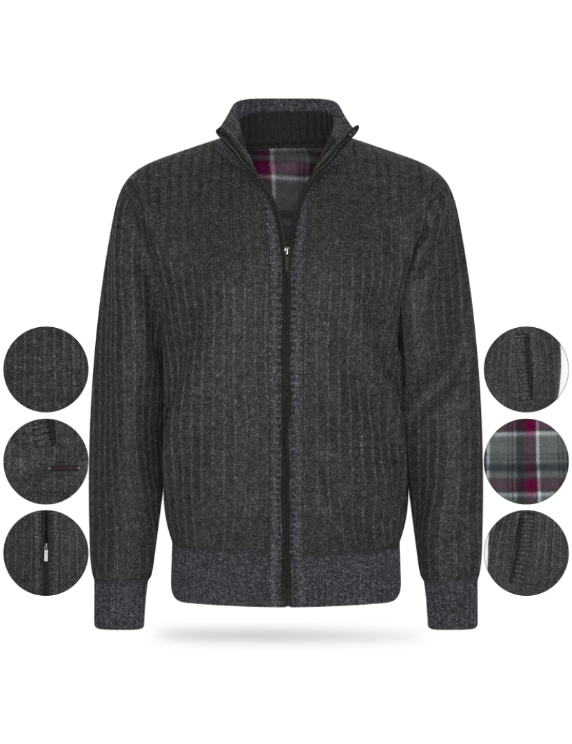 imagem de Cappuccino Italia Bounded Jacket Antraciet Cinza3