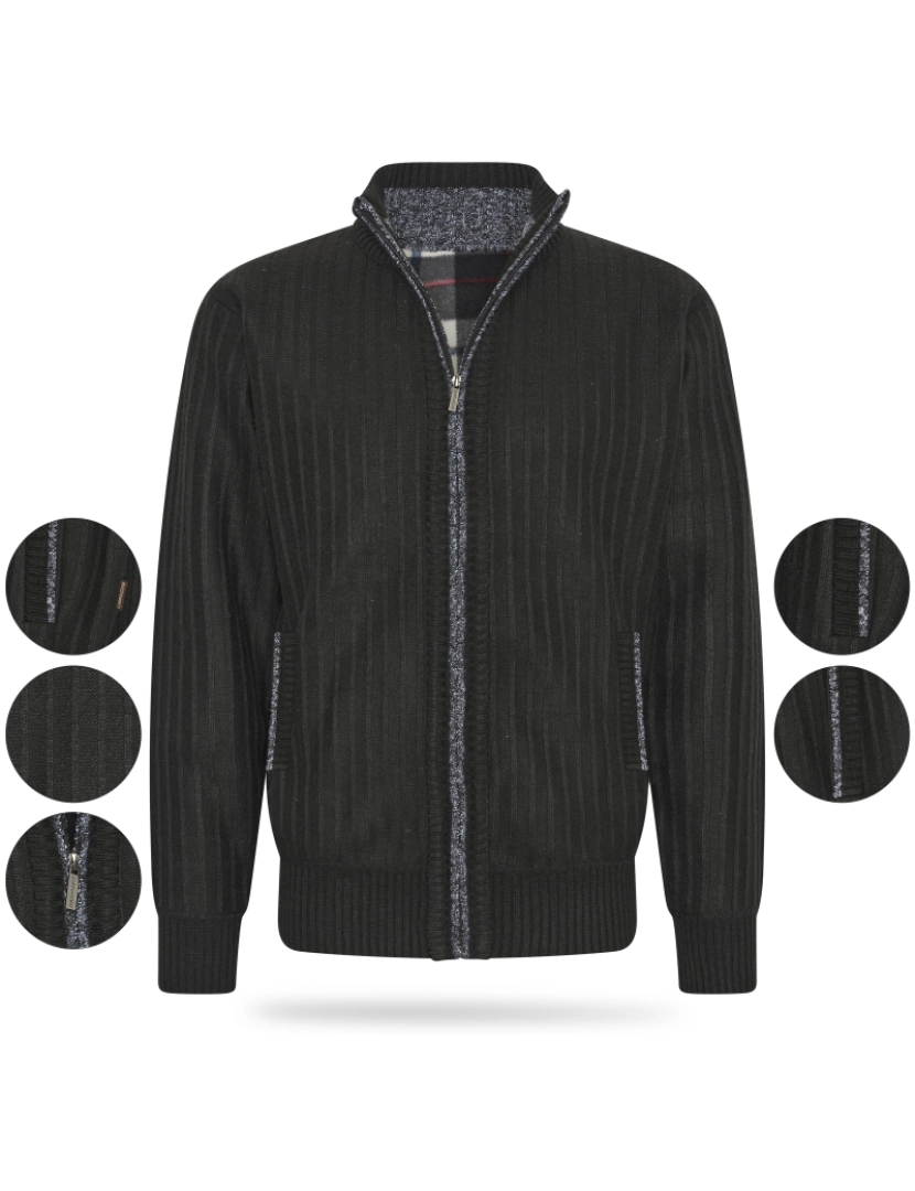 imagem de Cappuccino Italia Bounded Jacket Zwart Negro3