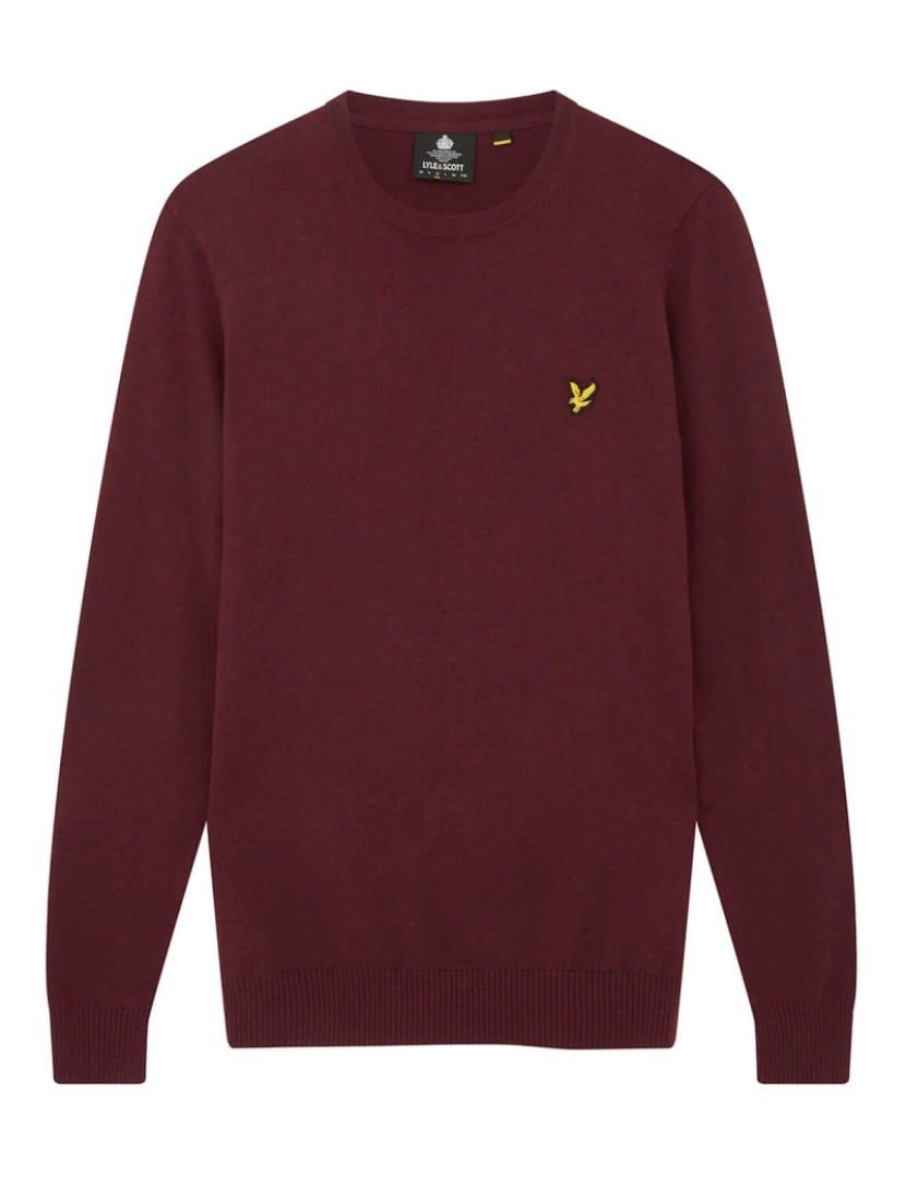 Lyle & Scott - Lyle & Scott Crew Neck Merino Vermelho