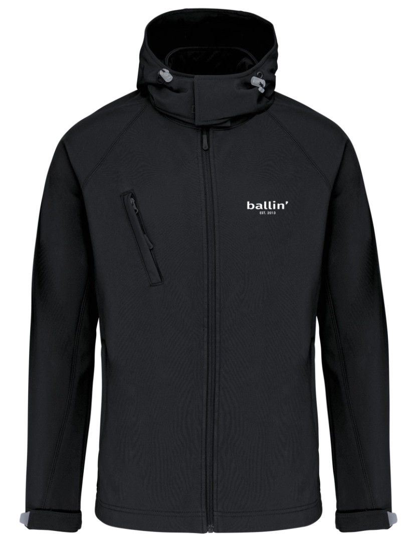 Ballin Est. 2013 - Ballin Est. 2013 Softshell Hooded Jas Negro