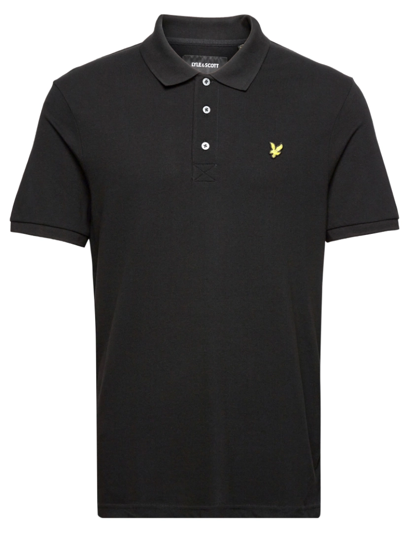 imagem de Lyle & Scott Plain Polo Shirt Negro1