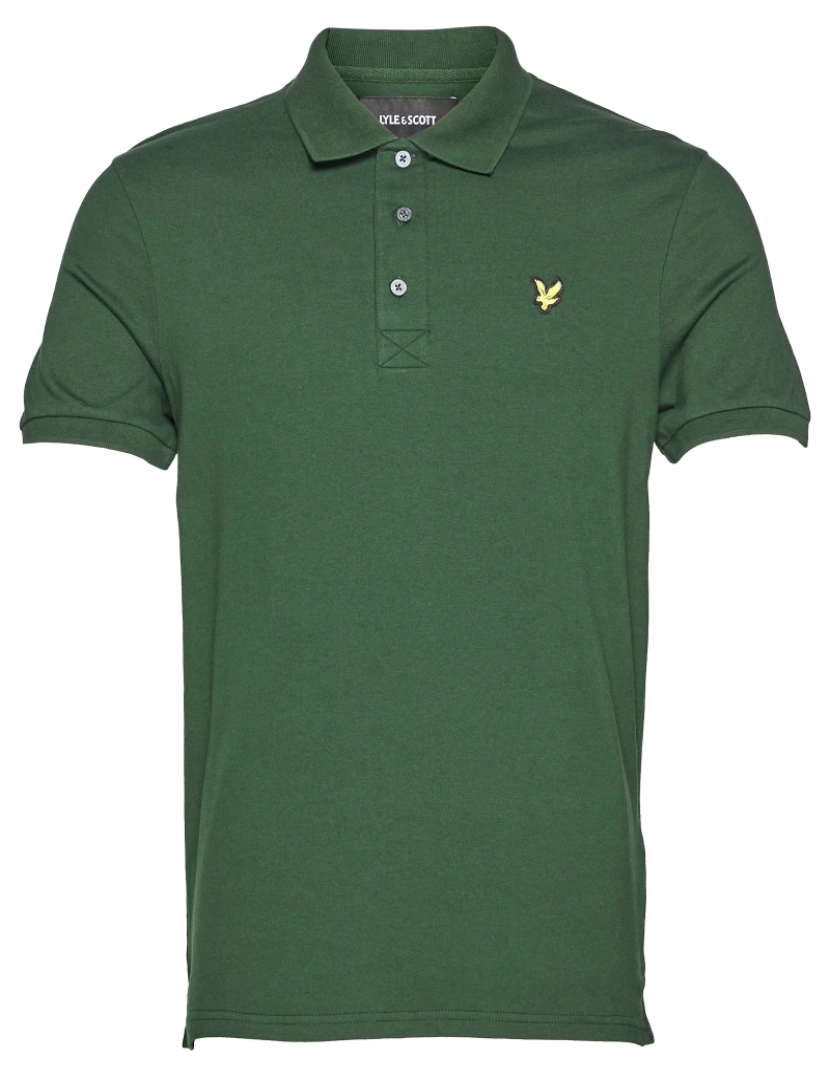 Lyle & Scott - Lyle & Scott Plain Polo Shirt Verde
