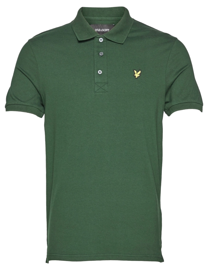 imagem de Lyle & Scott Plain Polo Shirt Verde2