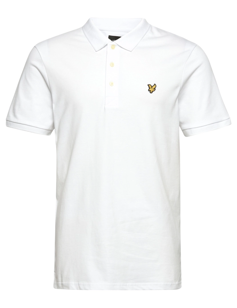 imagem de Lyle & Scott Plain Polo Shirt Branco2