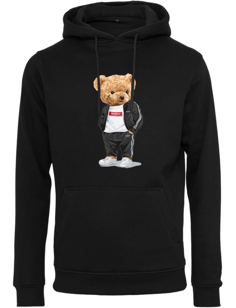 imagem de Ballin Est. 2013 Bear Tracksuit Hoodie Negro1