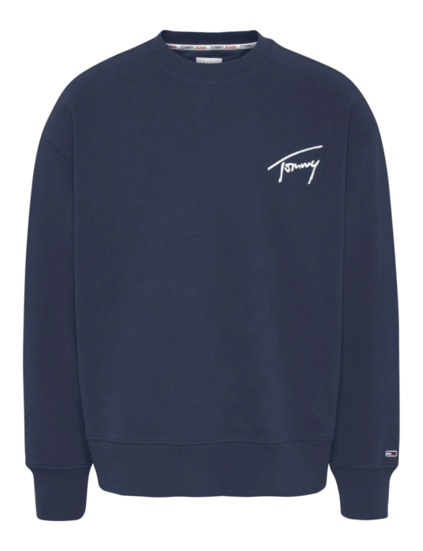 Tommy Jeans - Tommy Jeans Signature Crew Sweater Azul