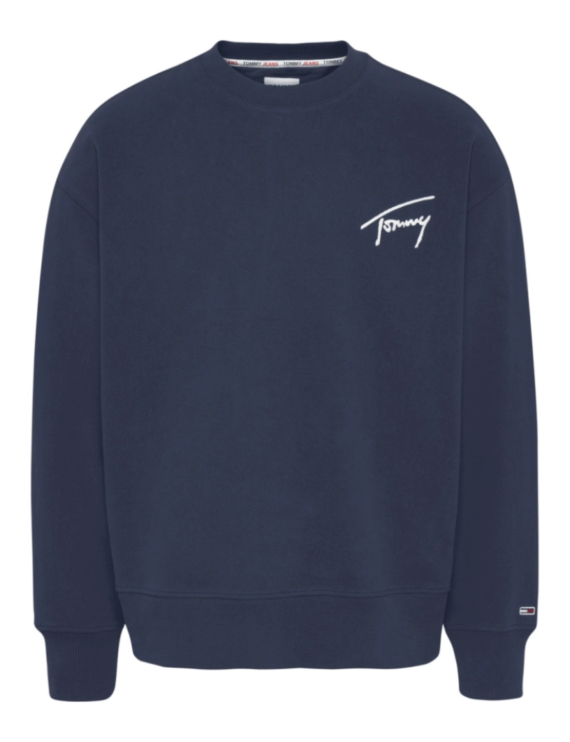 imagem de Tommy Jeans Signature Crew Sweater Azul2