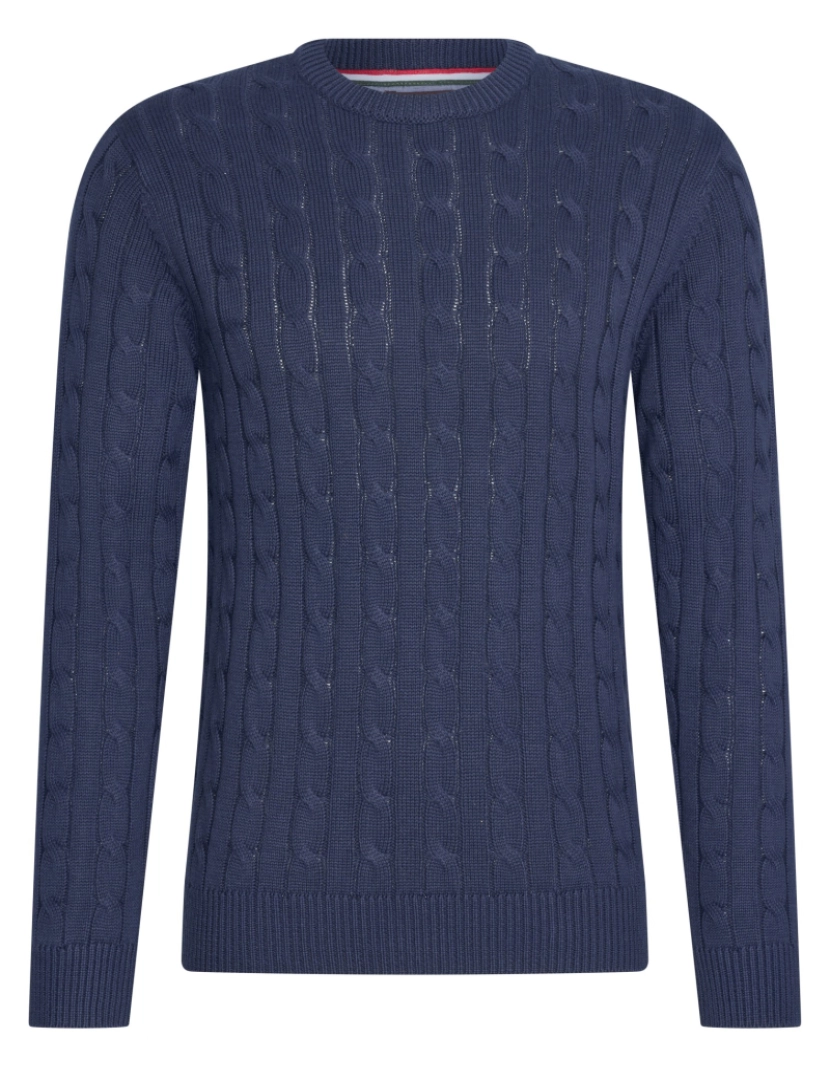 Cappuccino Italia - Cappuccino Italia Cable Pullover Navy Azul